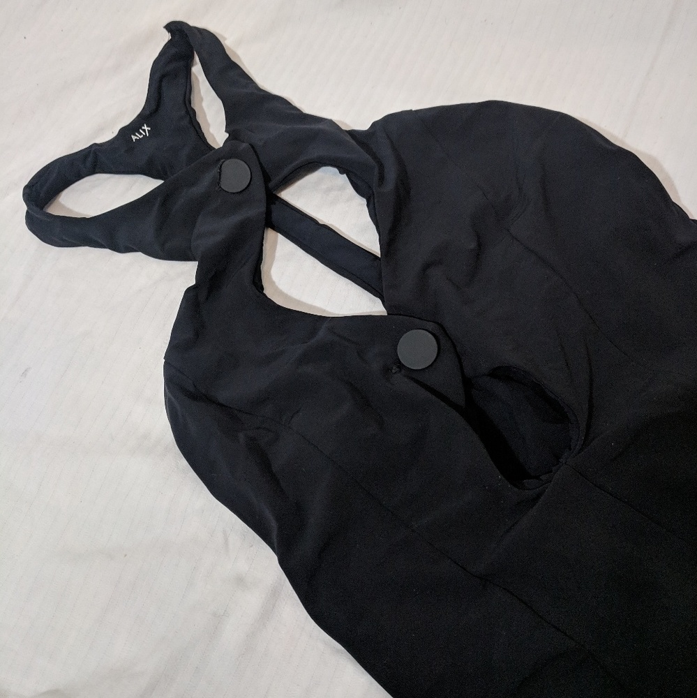Alix Eden cut out halter on piece black swimsuit!